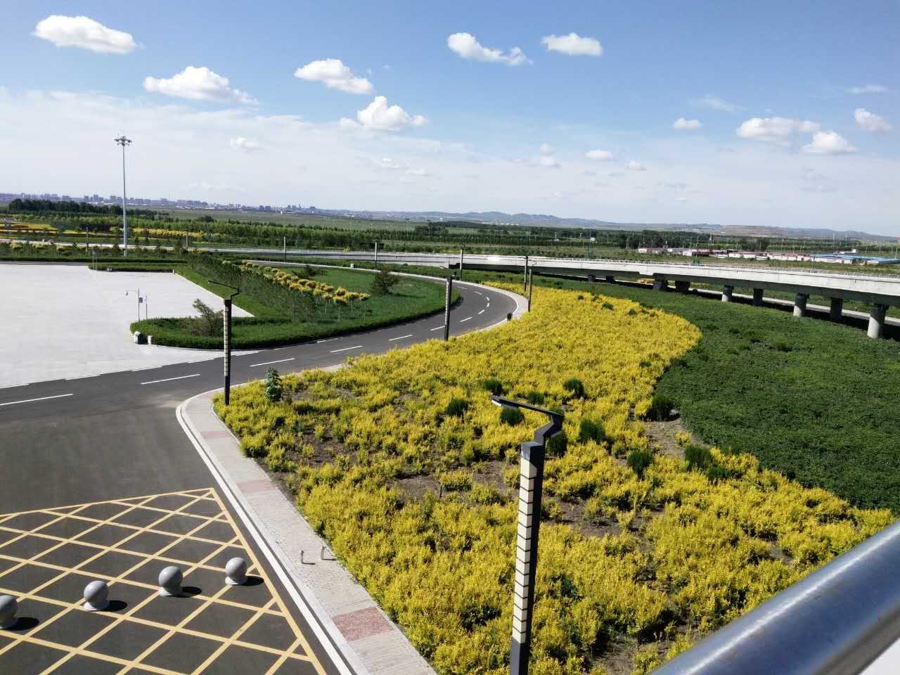 一公司承建的烏蘭察布機(jī)場綠化工程